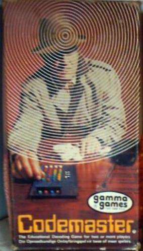 Codemaster - break the hidden code board game circa 1975 - made in RSA Gamma Games