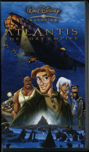 ATLANTIS - THE LOST EMPIRE (2001) VHS Video