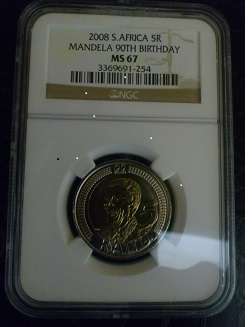**MS67 Mandela 90th Birthday coin** Great investment!!**