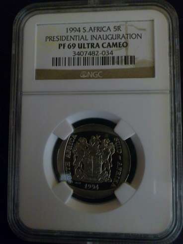 ** 1994 Inauguration R5 PF69 UC **