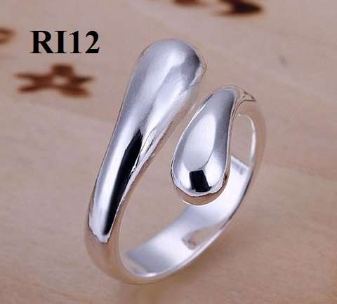 925 Sterling Silver Plated Fashion Ring Woman