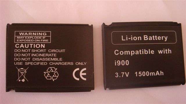 Replacement battery for Samsung Omnia i900/i908