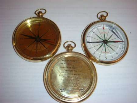 Compass - white or brass dial