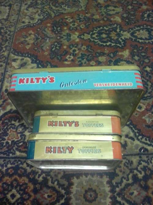 KILTY's assorted toffees VINTAGE  TIN COLLECTION