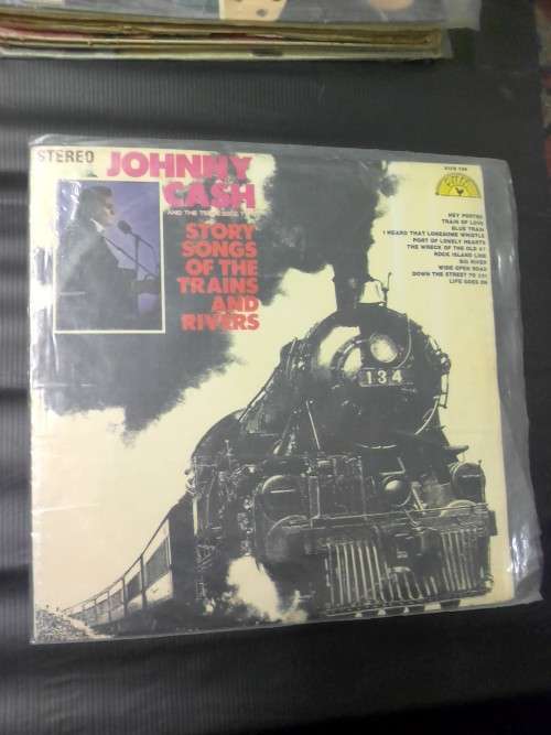 JOHNNY CASH story songs of the trains and rivers LP/VINYL - SUPER MINT CLEAN CONDITION