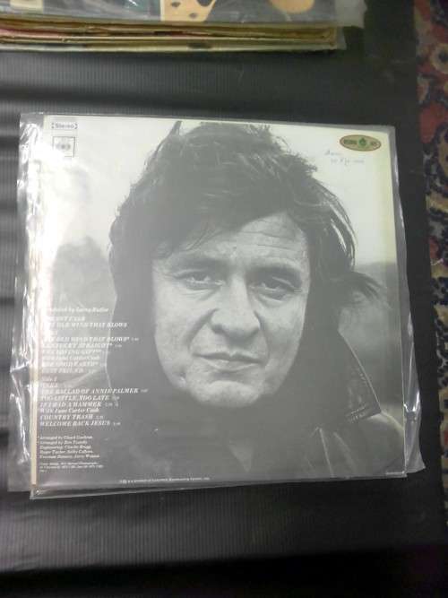 JOHNNY CASH any old wind that blows LP/VINYL - CLEAN NEAR MINT CONDITION
