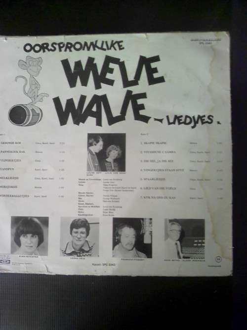 Oorspronklike WIELIE WALIE Liedjies - GOOD CONDITION - LP/VINYL
