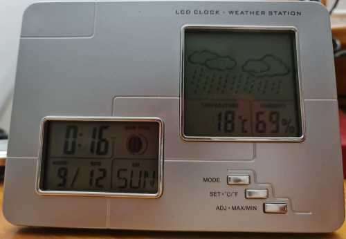 LCD Clock Weather Station clock