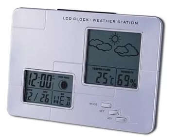 LCD Clock Weather Station clock