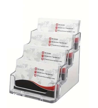 Clear Card Holder, Plastic Multi Layer Card Holder For Office