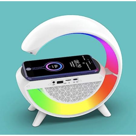 Wireless Phone Charging RGB LED Lamp & Speaker