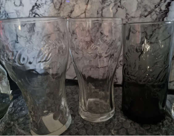 Collection of Various Coke Glasses