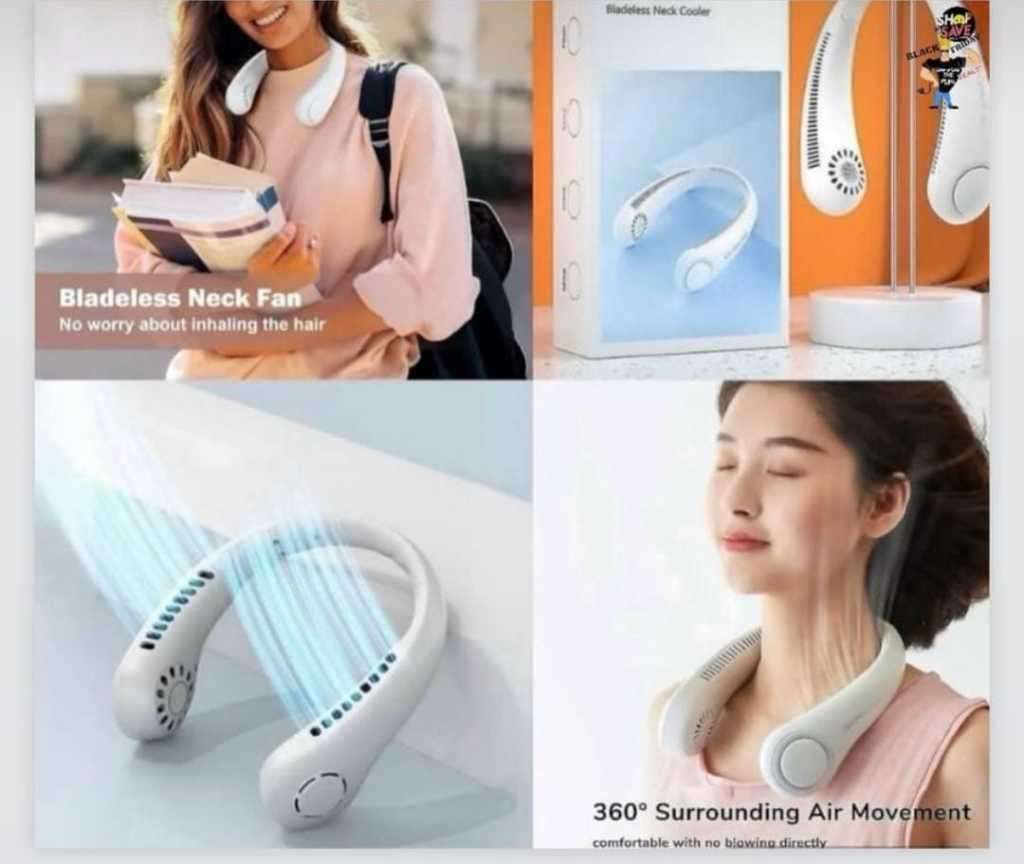 Portable Rechargeable Neck Fan