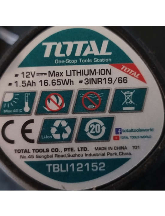 Total Tools - Cordless Heavy Duty Glue Gun / Lithium-Ion Glue Gun 12 V Includes Battery & Charger