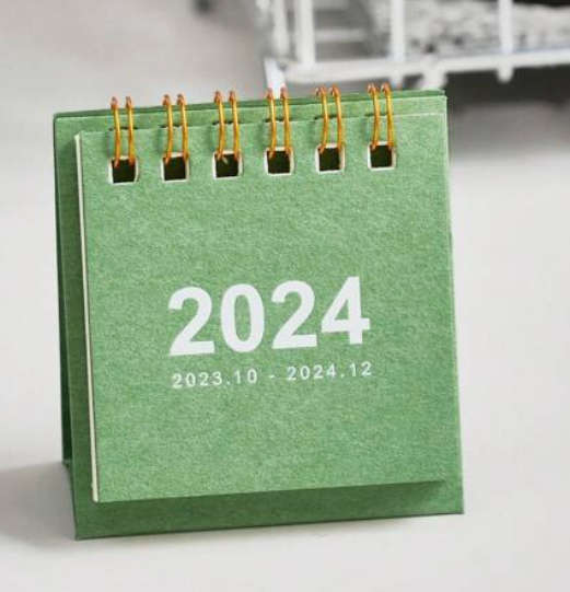 Mini Desk Flip Calenders - Green