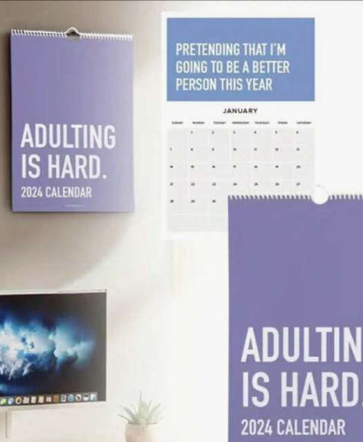 Adulting Is Hard - 2024 Calender