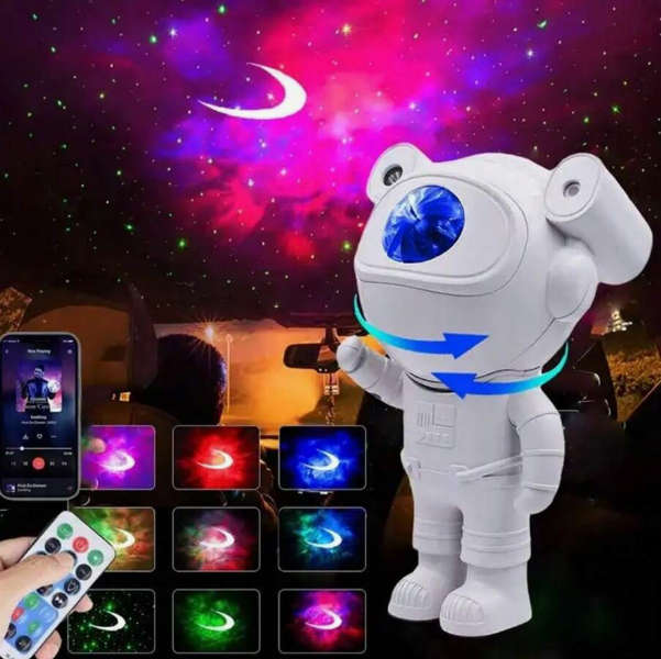 Astronaut Starry Sky Projection Led Night Light With Music Speaker projection