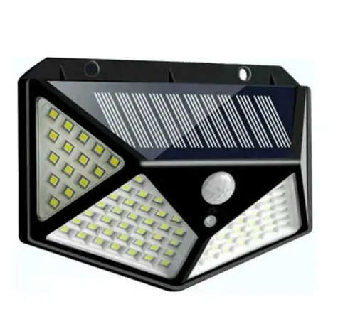 PIR Motion Sensor Garden Security 100 LED Outdoor Solar Power Wall Lights