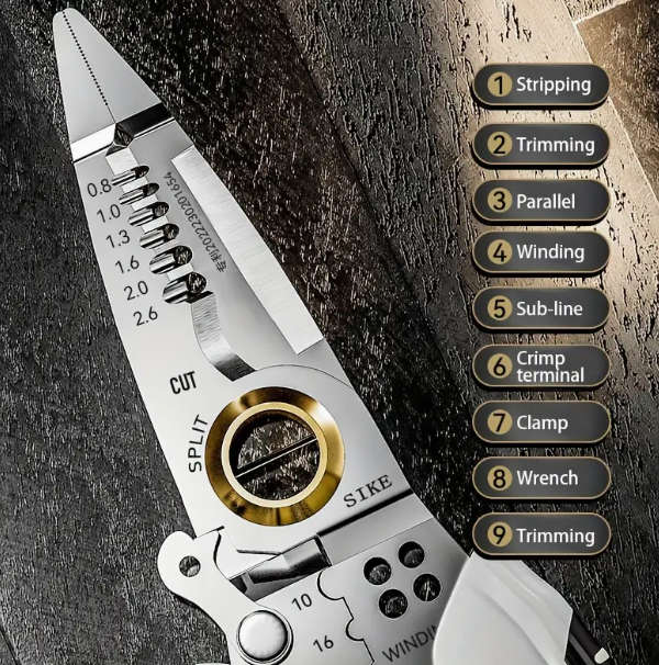Multipurpose Wire Stripper - 1 Wire Strippers And Crimping Tool for Stripping, Cutting