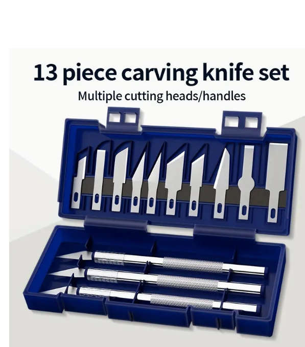 13pcs Metal Carving Knife Set