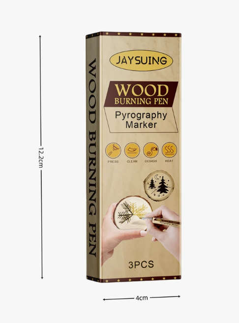 Wood Burning Pen -  Marker - Box of 3