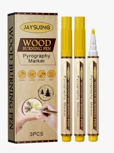 Wood Burning Pen -  Marker - Box of 3