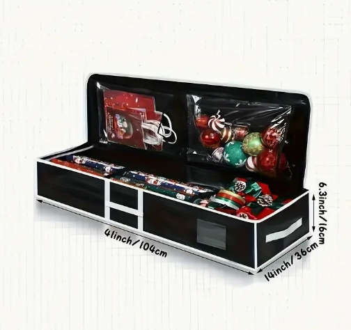 Waterproof Holiday /Giftwrap Supply Under Bed Storage Bag - Dark Green