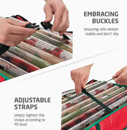 Waterproof Holiday /Giftwrap Supply Under Bed Storage Bag - Dark Green