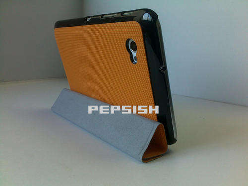 NEW Ultra Slim Smart Flip Case Cover Stand For Samsung Galaxy Tab 7" PLUS P6200 P6210 Orange