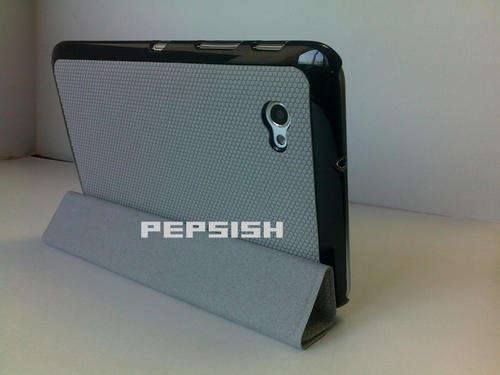 NEW Ultra Slim Smart Flip Case Cover Stand For Samsung Galaxy Tab 7" PLUS P6200 P6210 Grey