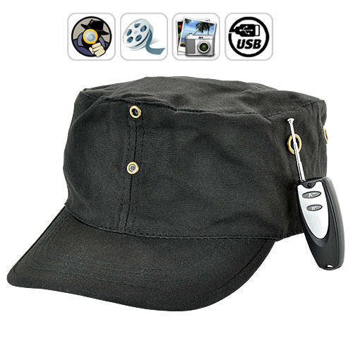Spy Hat With Remote - Hidden Pinhole Video Camera + DVR