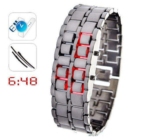 Iron Samurai - Japanese Inspired Red LED Watch