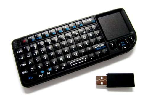 2.4G Wireless Mini Keyboard with Touchpad + Laser Pointer