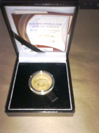 2010 FIFA World Cup - 2006 Official 1/4oz Gold R2 COIN