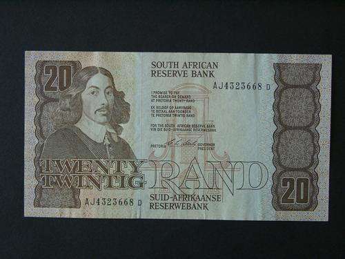 TWENTY RAND NOTE C L STALS AJ PREFIX CRISP CONDITION CRAZY R1 START!!