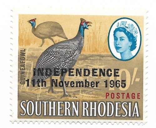 Rhodesia - Independence 11 Nov 1965 O`prints - Top Five Values * / ** Mint