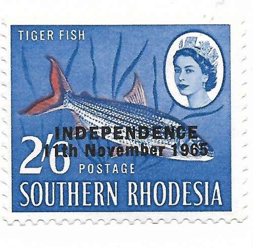 Rhodesia - Independence 11 Nov 1965 O`prints - Top Five Values * / ** Mint