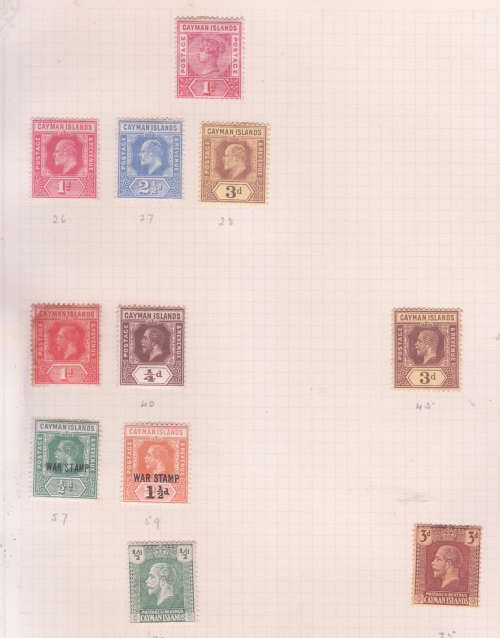 Cayman Islands - unused on Album Page