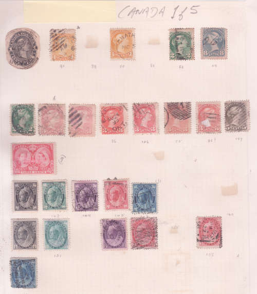 Canada - used selection on album pages