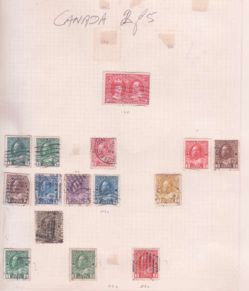 Canada - used selection on album pages