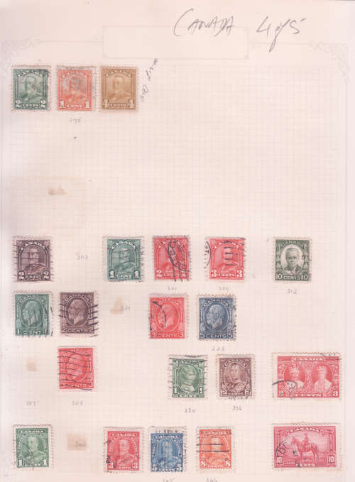 Canada - used selection on album pages