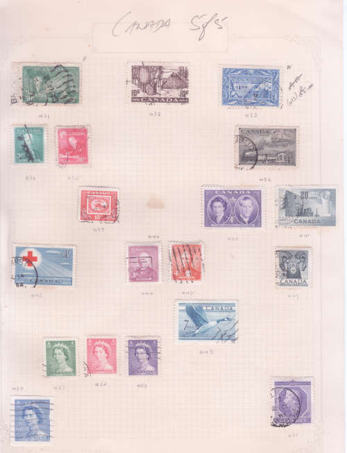 Canada - used selection on album pages