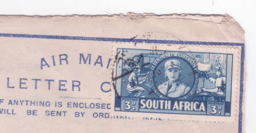 Cover WWII - Union of SA used in Egypt - passed / signed by censor