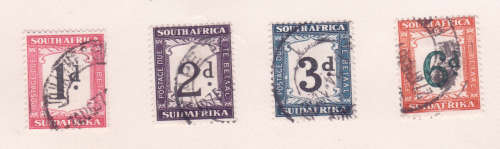 Britische Kolonien - used on old album pages x2 - CGH / Natal / Oranje FS / Postage Dues / Officials