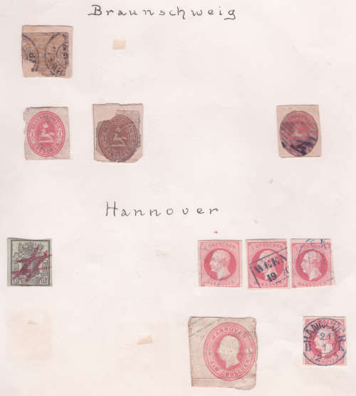 German States - used on old pages Bavaria German Colonies Saar / Saxony / Wurttemberg / Hannover etc