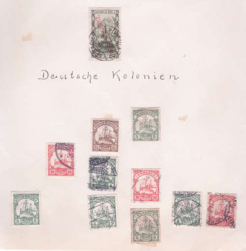 German States - used on old pages Bavaria German Colonies Saar / Saxony / Wurttemberg / Hannover etc