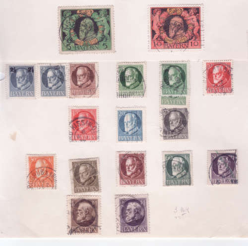 German States - used on old pages Bavaria German Colonies Saar / Saxony / Wurttemberg / Hannover etc