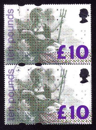 FU Vertical pair - UK Ten Pounds