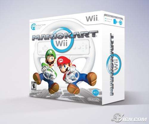 Nintendo Wii Mario Kart (Includes Wheel)