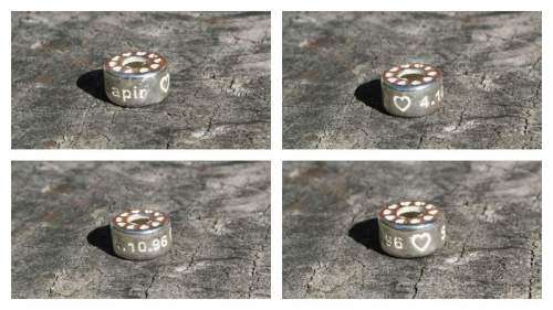 Customised hand made Silver charm for Pandora / Soufeel style bracelet